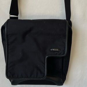 Tumi Adjustable Crossbody black travel purse